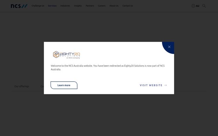 Screenshot of eighty20solutions.com.au