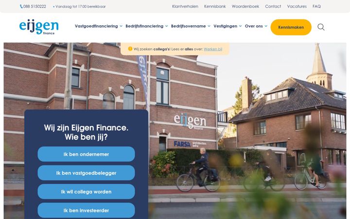 Ekrānuzņēmums no eijgenfinance.nl