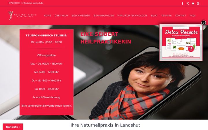 Screenshot di eike-seibert.de