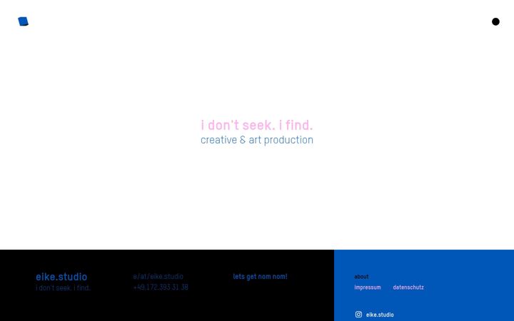 Screenshot of eike.studio