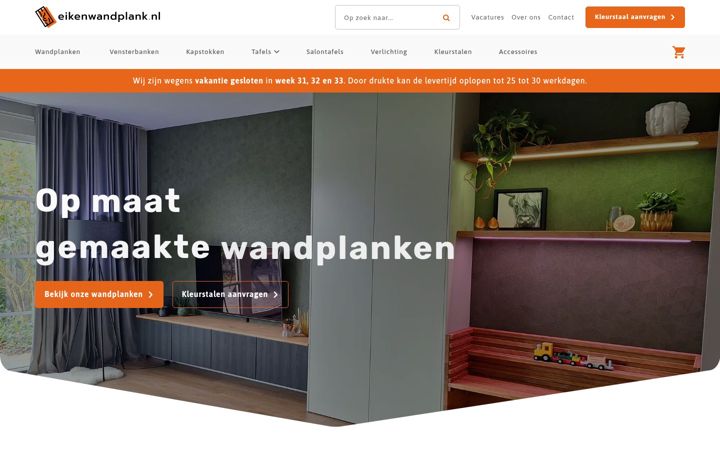 Ekrānuzņēmums no eikenwandplank.nl