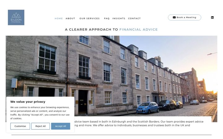 Screenshot of eildonfinancial.com
