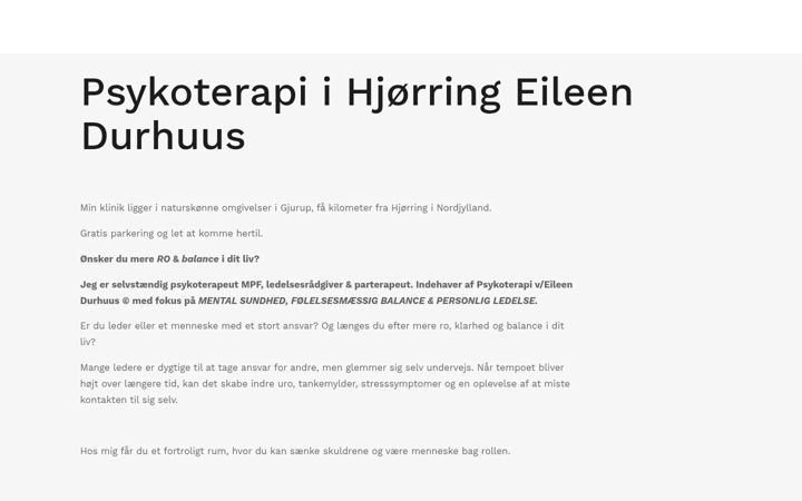 Skjermbilde av eileendurhuus.dk