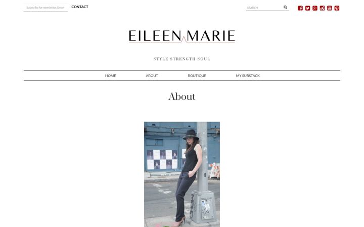 Ekrano kopija eileenmarie.net