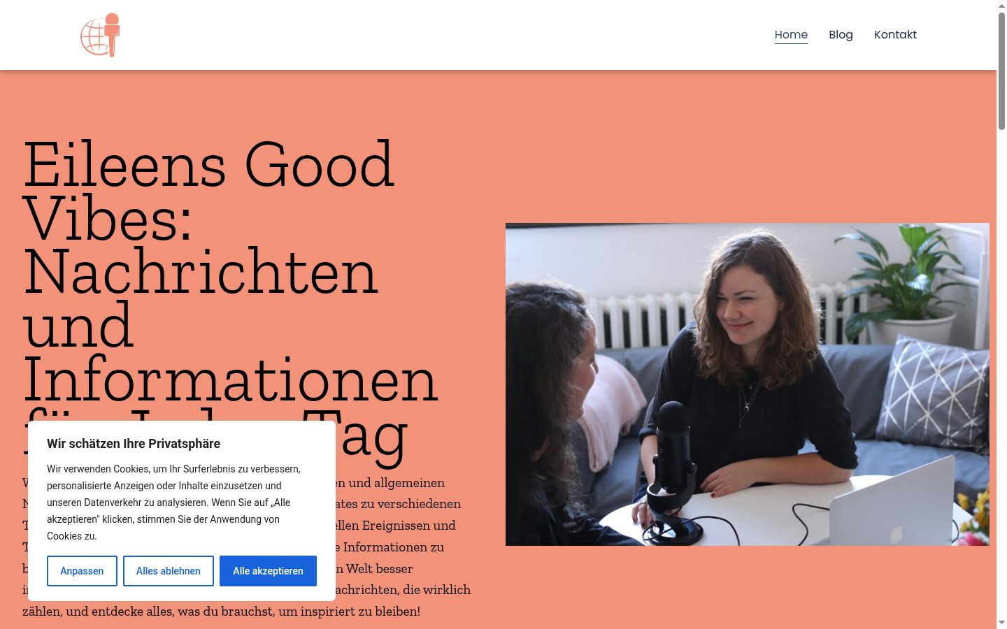 Screenshot van de toestemmingsbanner zoals getoond vóór enige interactie