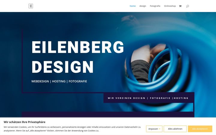 Screenshot of eilenberg-design.de