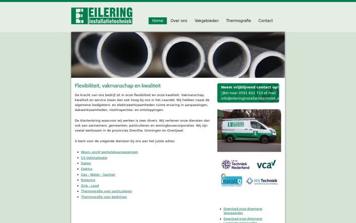 Ekrānuzņēmums no eileringinstallatietechniek.nl