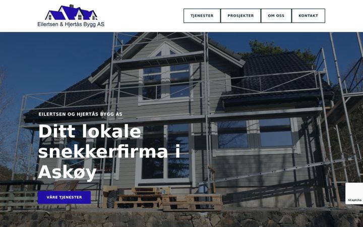 Képernyőkép: eilertsenoghjertaasbygg.no