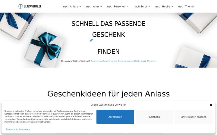 Screenshot of eilgeschenke.de