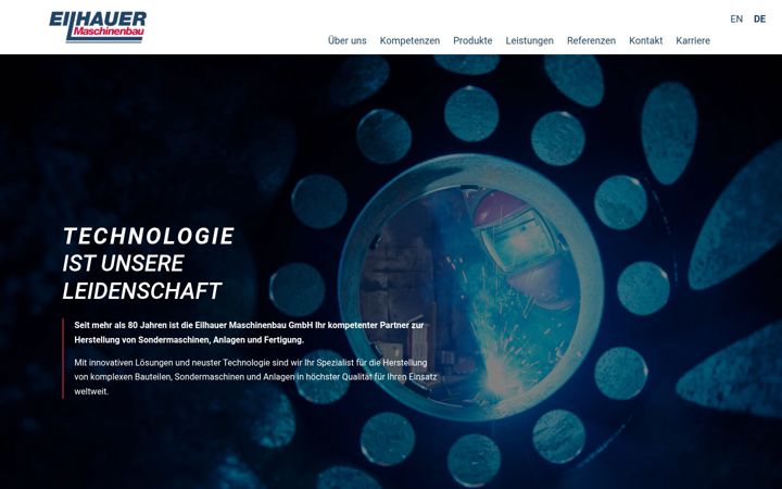 Screenshot of eilhauer.de