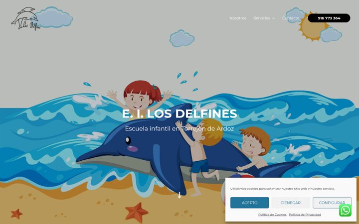 Skjermbilde av eilosdelfines.es