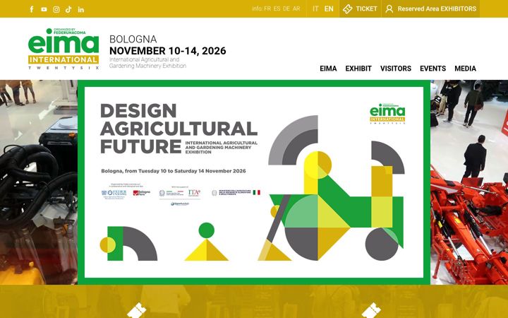 Screenshot of eima.it