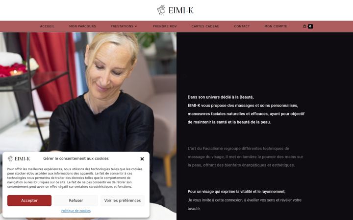 Screenshot di eimi-k.fr