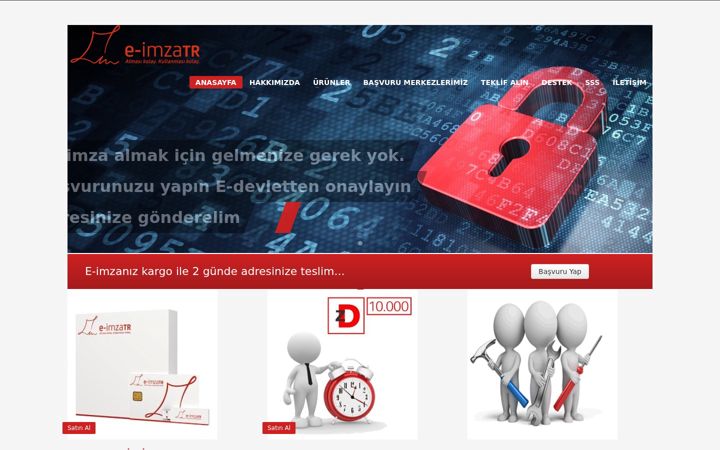 Screenshot of eimza.com