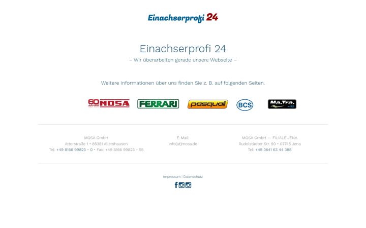 Screenshot of einachserprofi24.de