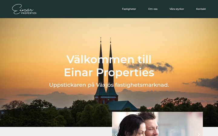 Zrzut ekranu einarproperties.se