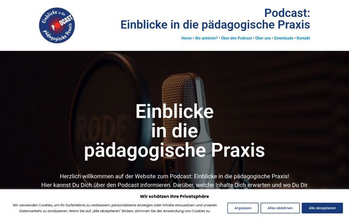 Capture d'écran de einblicke-podcast.de