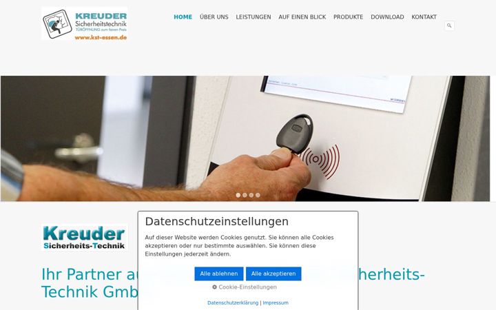 Capture d'écran de einbruchschutz-essen-kst.de