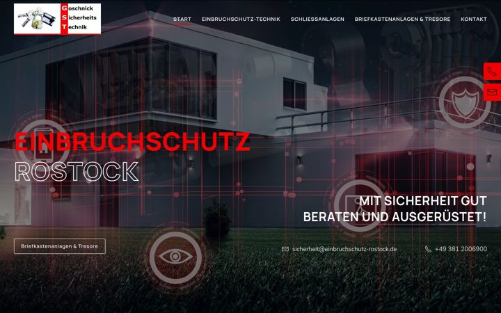 Screenshot of einbruchschutz-rostock.de