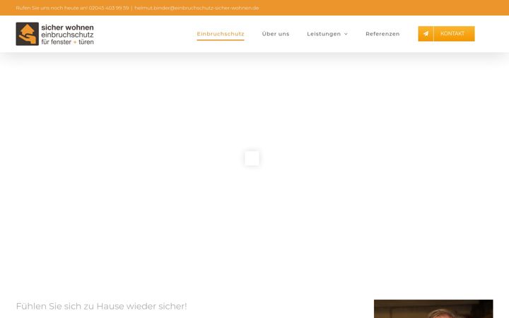 Capture d'écran de einbruchschutz-sicher-wohnen.de
