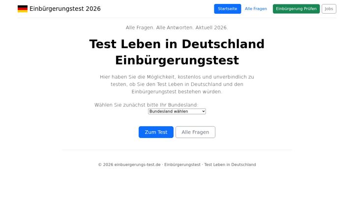 Screenshot of einbuergerungs-test.de