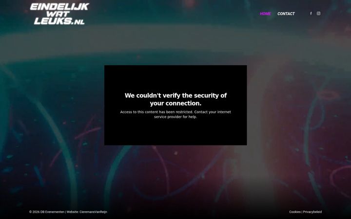 Screenshot of eindelijkwatleuks.nl