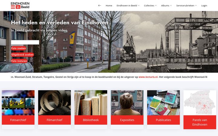 Screenshot of eindhoveninbeeld.nl