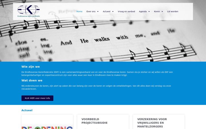 Screenshot of eindhovensekorenfederatie.nl