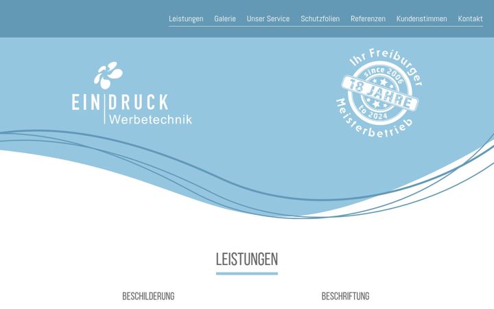 Capture d'écran de eindruck-werbung.de