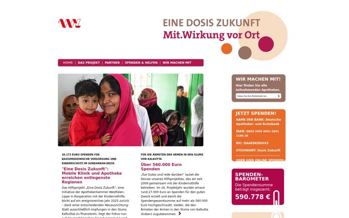 Capture d'écran de eine-dosis-zukunft.de
