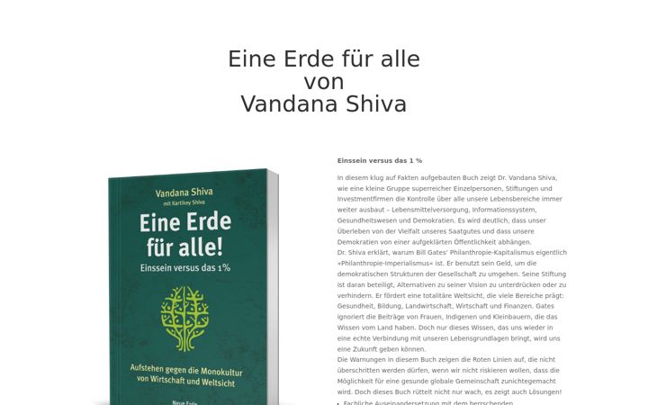 Screenshot of eineerdefueralle.de