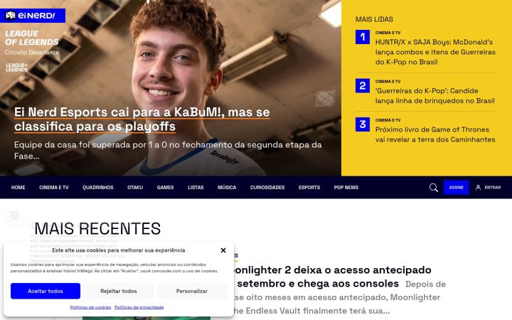 Screenshot of einerd.com