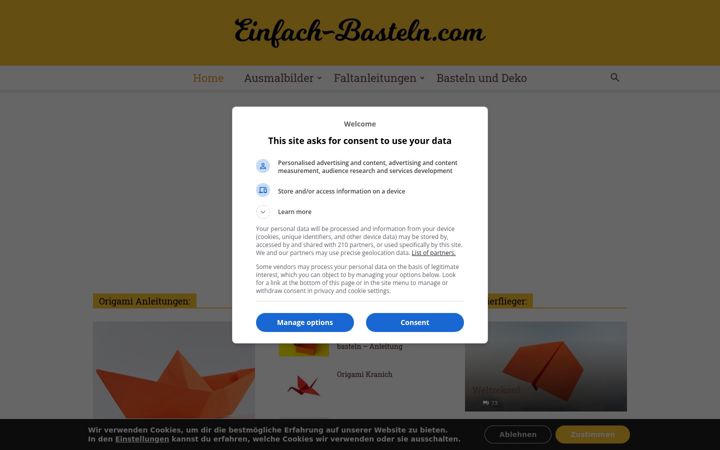 Screenshot of einfach-basteln.com