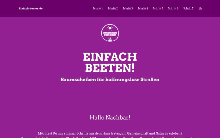 Screenshot of einfach-beeten.de