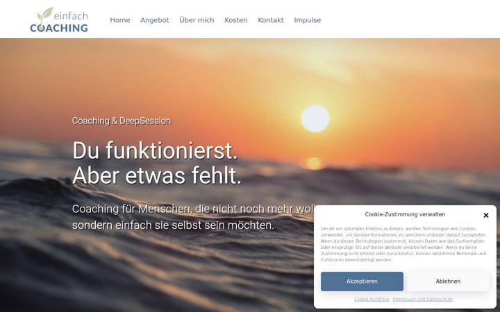 Screenshot of einfach-coaching.ch
