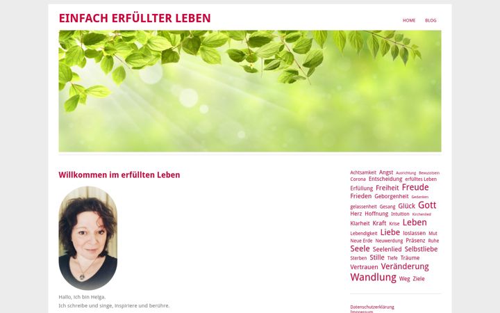 Screenshot of einfach-erfuellter-leben.de