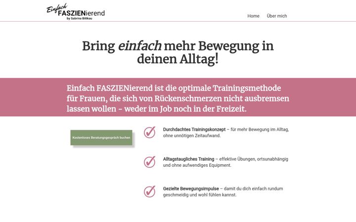 Screenshot of einfach-faszienierend.de