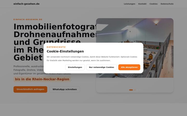 Screenshot of einfach-gesehen.de
