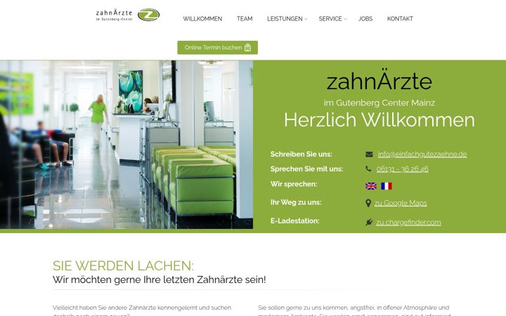 Screenshot of einfach-gute-zaehne.de