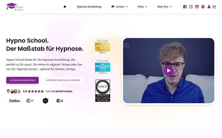 Screenshot of einfach-hypnose-lernen.de