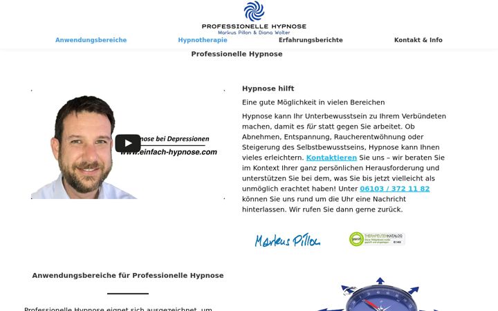 Screenshot of einfach-hypnose.com