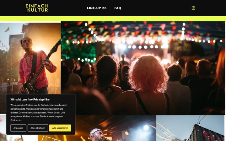 Screenshot van einfach-kultur.de