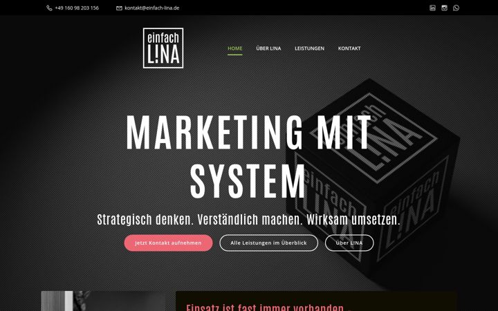 Screenshot of einfach-lina.de