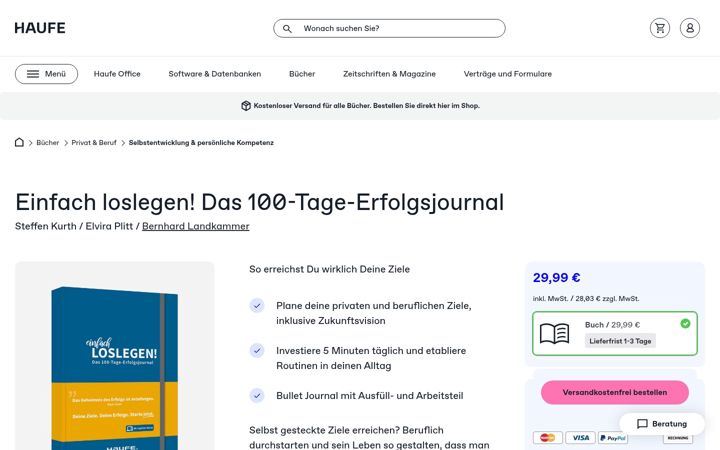 Screenshot of einfach-loslegen.de