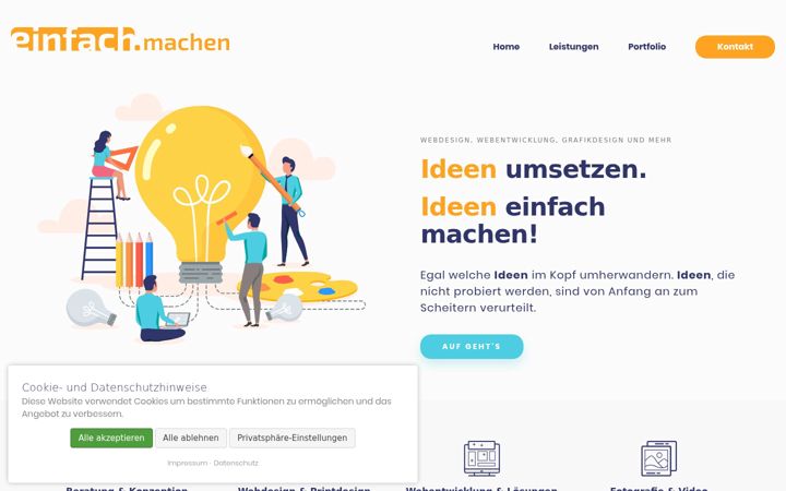 Screenshot of einfach-machen.eu
