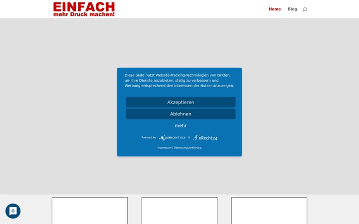 Screenshot van einfach-mehr-druck-machen.de