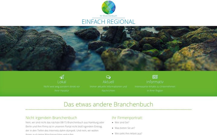 Screenshot of einfach-regional.de