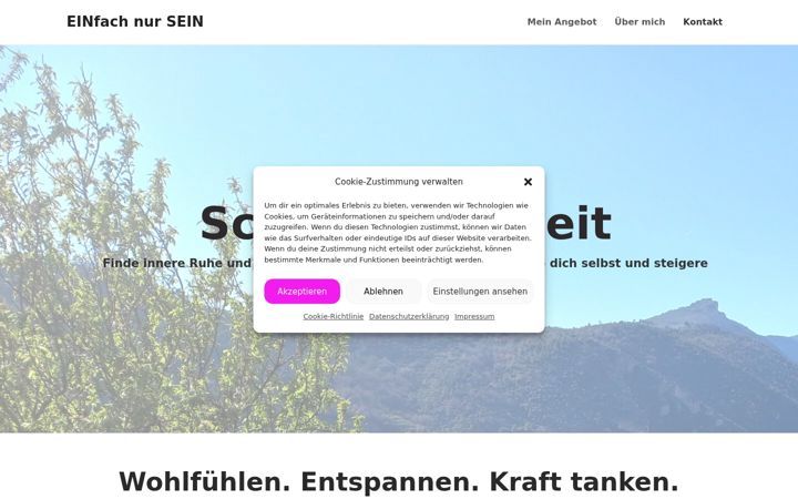 Screenshot van einfach-sein-yoga.de