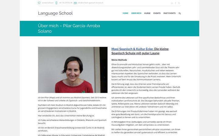 Screenshot of einfach-spanisch-lernen.ch