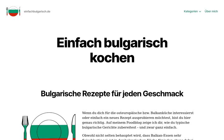 Screenshot di einfachbulgarisch.de